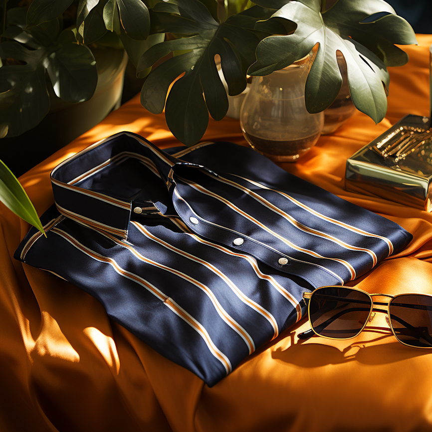 Men's Business Casual Button-Down Shirt