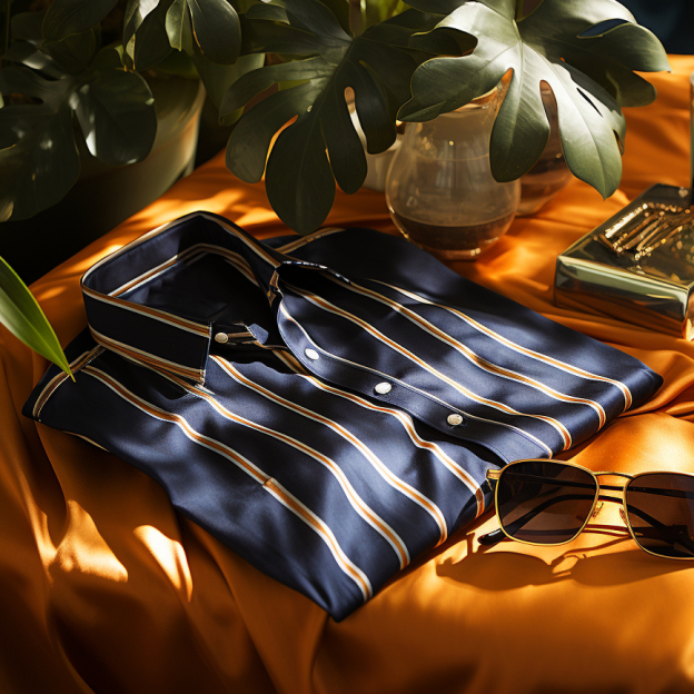 Men's Business Casual Button-Down Shirt