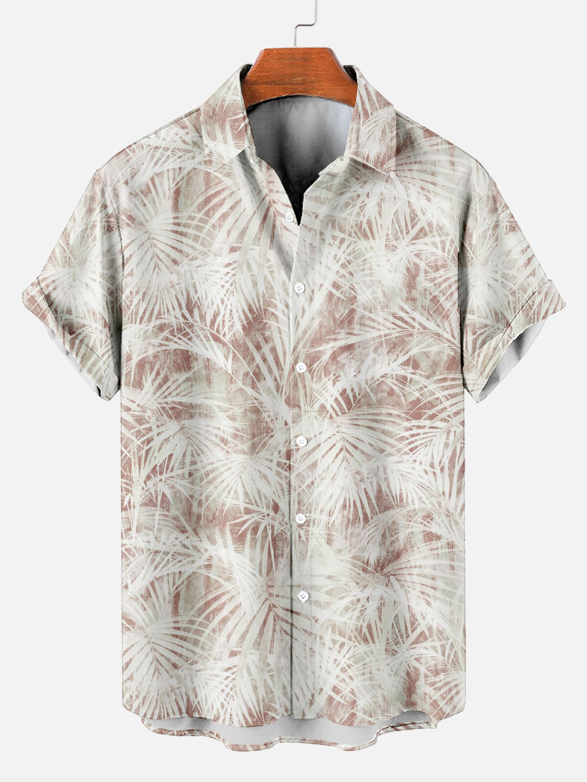 Men's Short Refreshing elegant hawaii Sleeve Shirt 