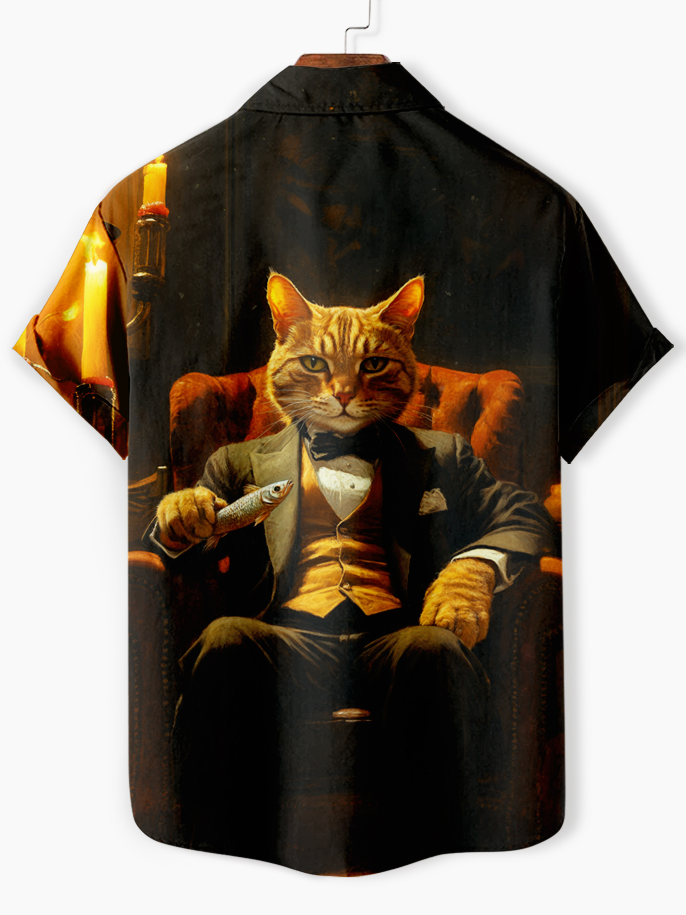 Men's Classic Movie Godfather Animal Fun Graphic Short Sleeve Shirt