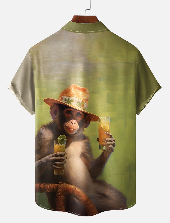 Animal Graphic Short Sleeve Shirt