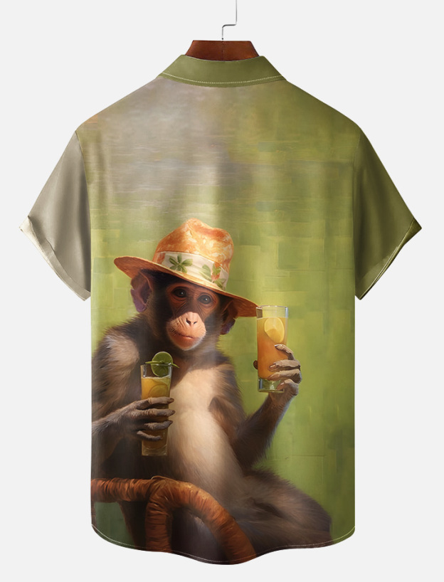 Animal Graphic Short Sleeve Shirt