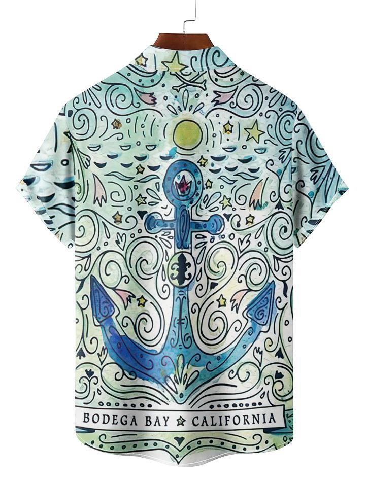 Vintage Magazine pattern short sleeved shirt