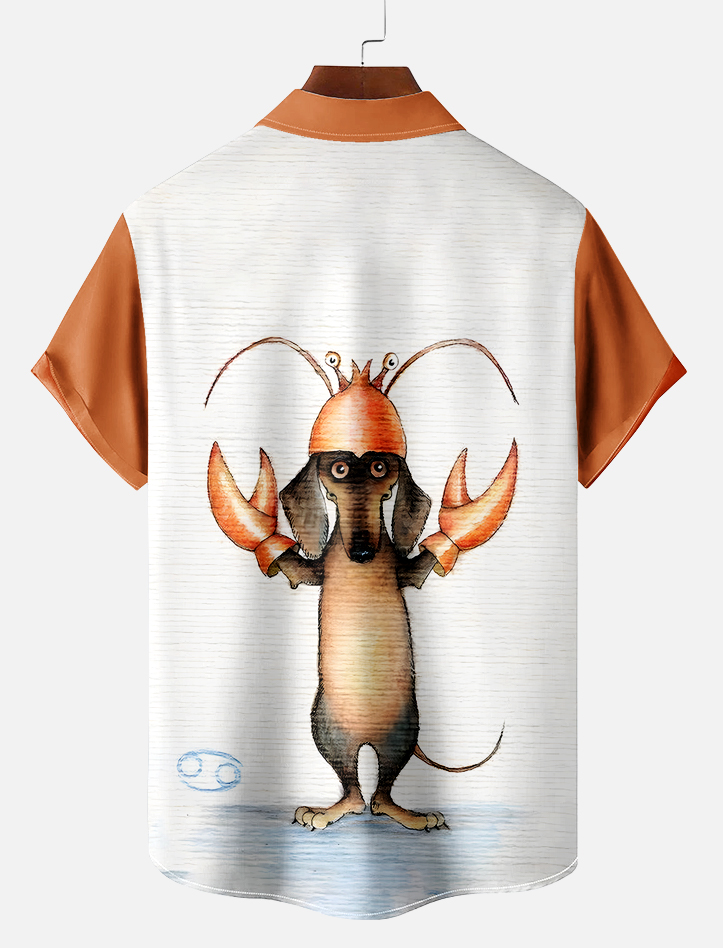 Retro Fun Pattern Short Sleeve Shirt