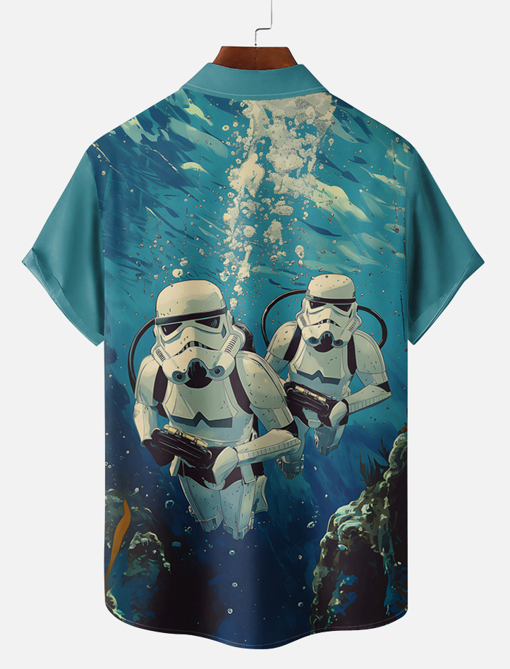 Men's Classic Movie Graphic Short Sleeve Shirt