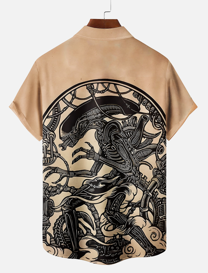 Men's Classic Movie Graphic Short Sleeve Shirt