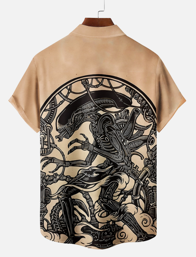 Men's Classic Movie Graphic Short Sleeve Shirt