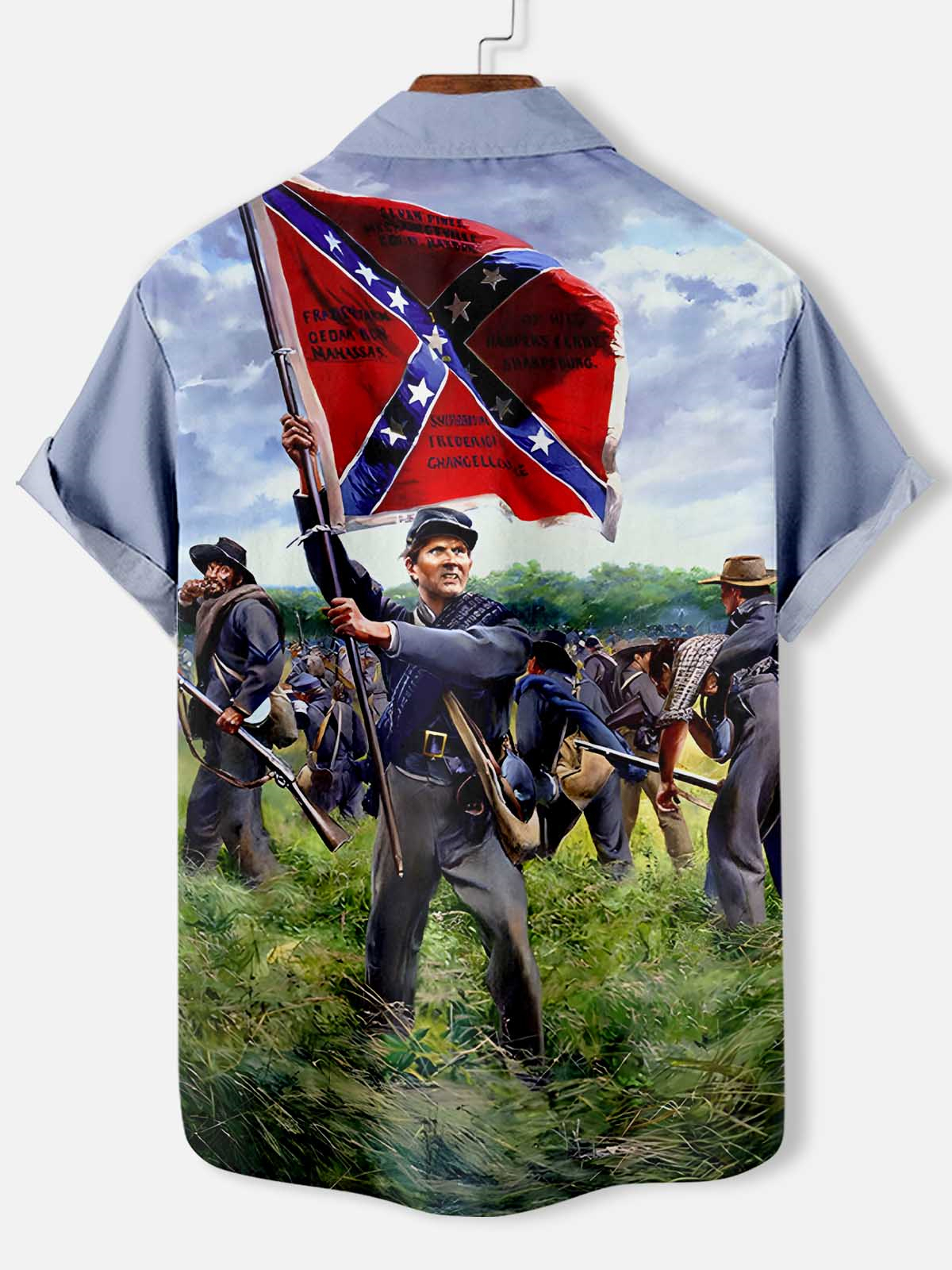 Men's Historical War Illustrated Short Sleeve Shirt
