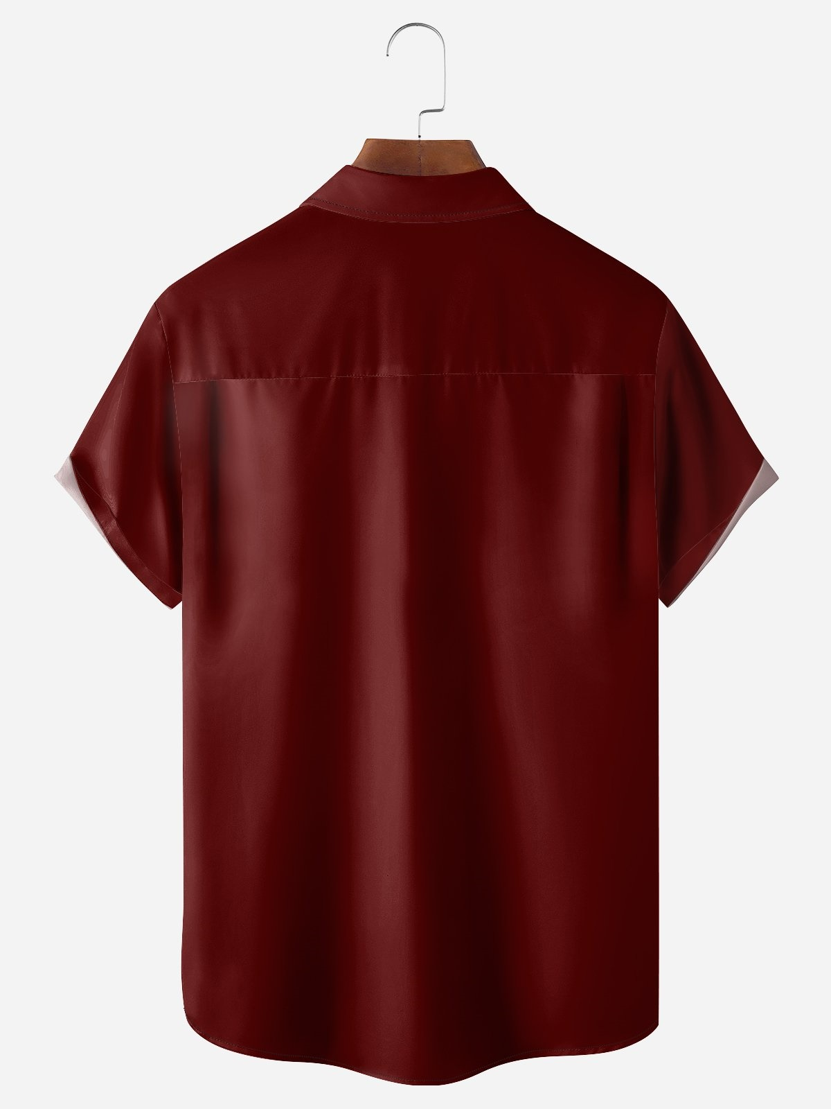 Leisure And Minimalist Pattern Printing Lapel Neck Short Sleeve Shirt