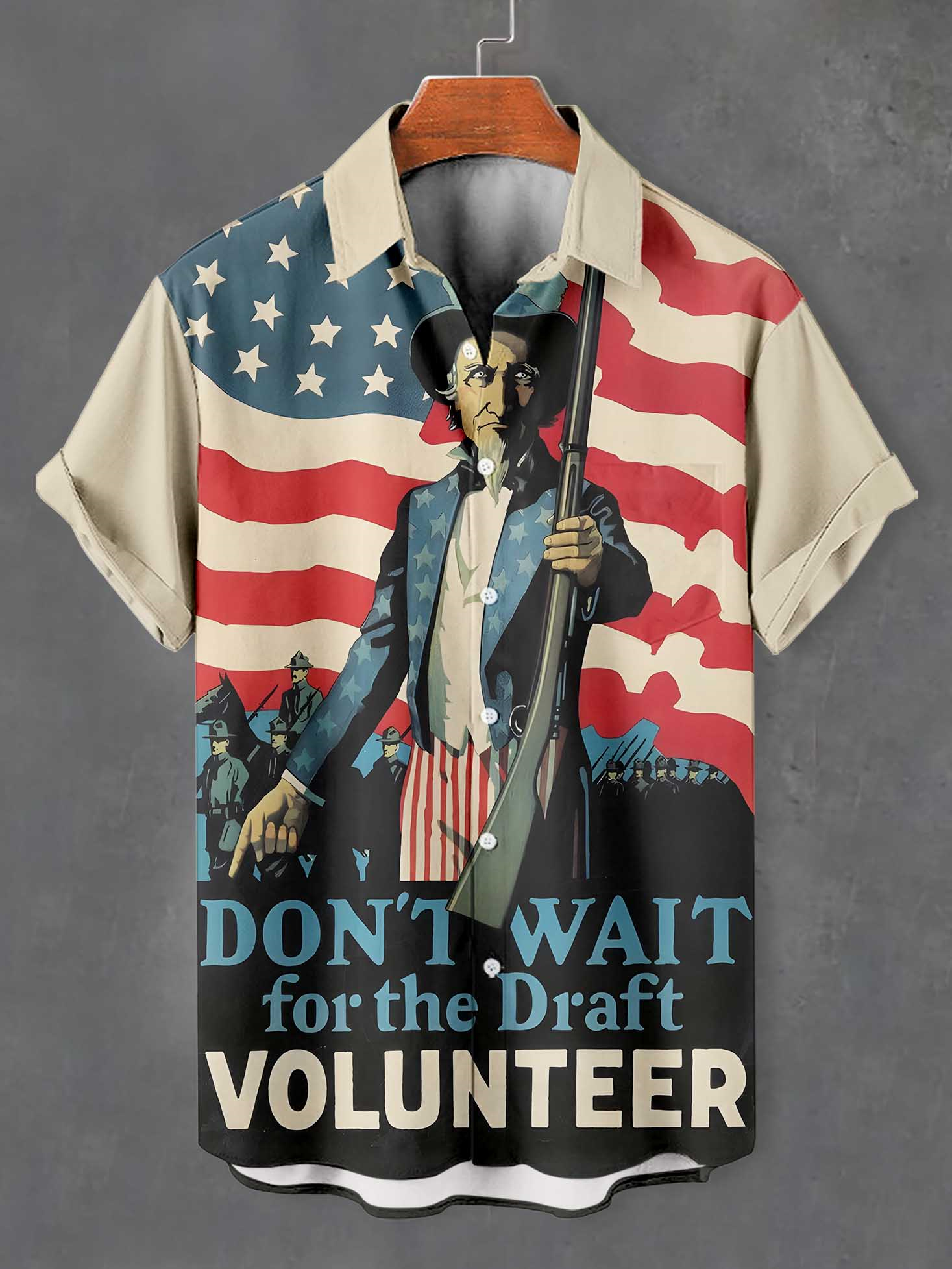 Men's Fun Cartoon Graphic Short Sleeve Shirt