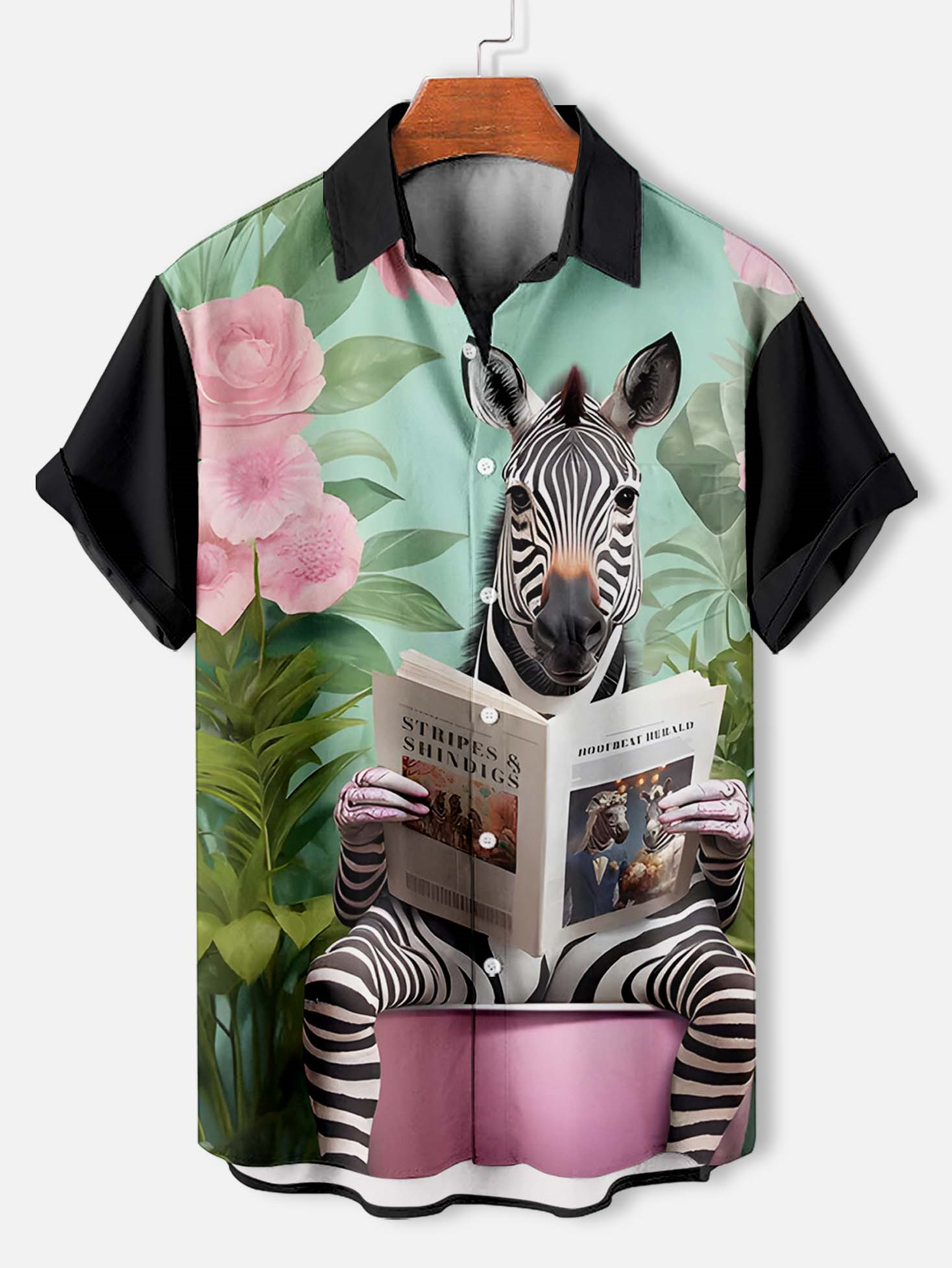 Men's Fun Animal Graphic Short Sleeve Shirt