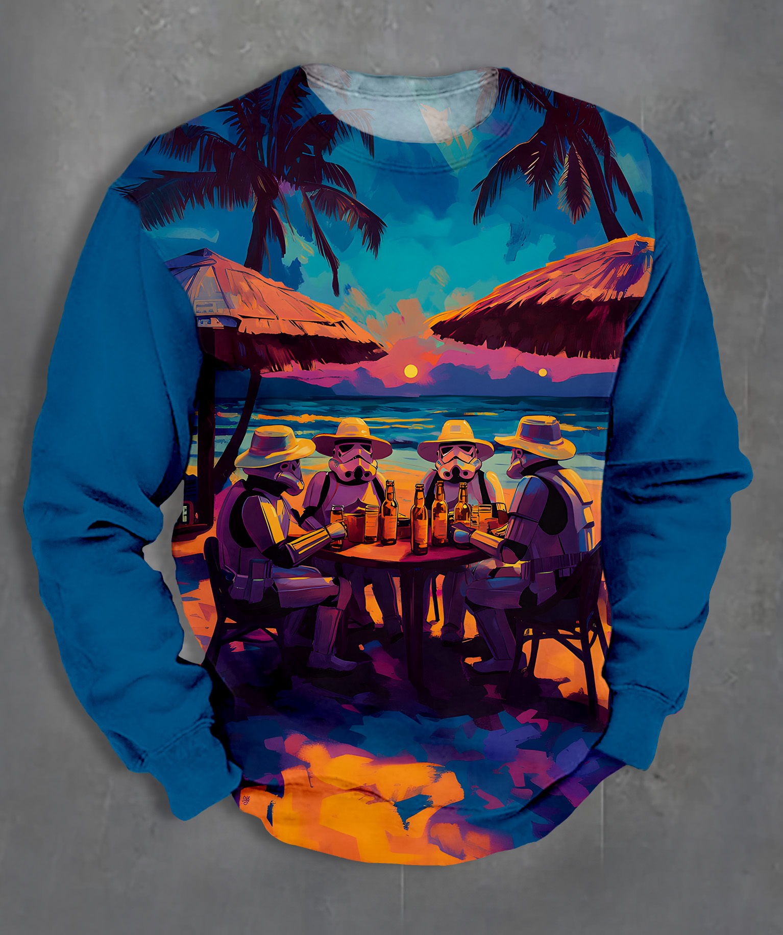 Men's Casual Classic Movie Graphic Long Sleeve Sweater