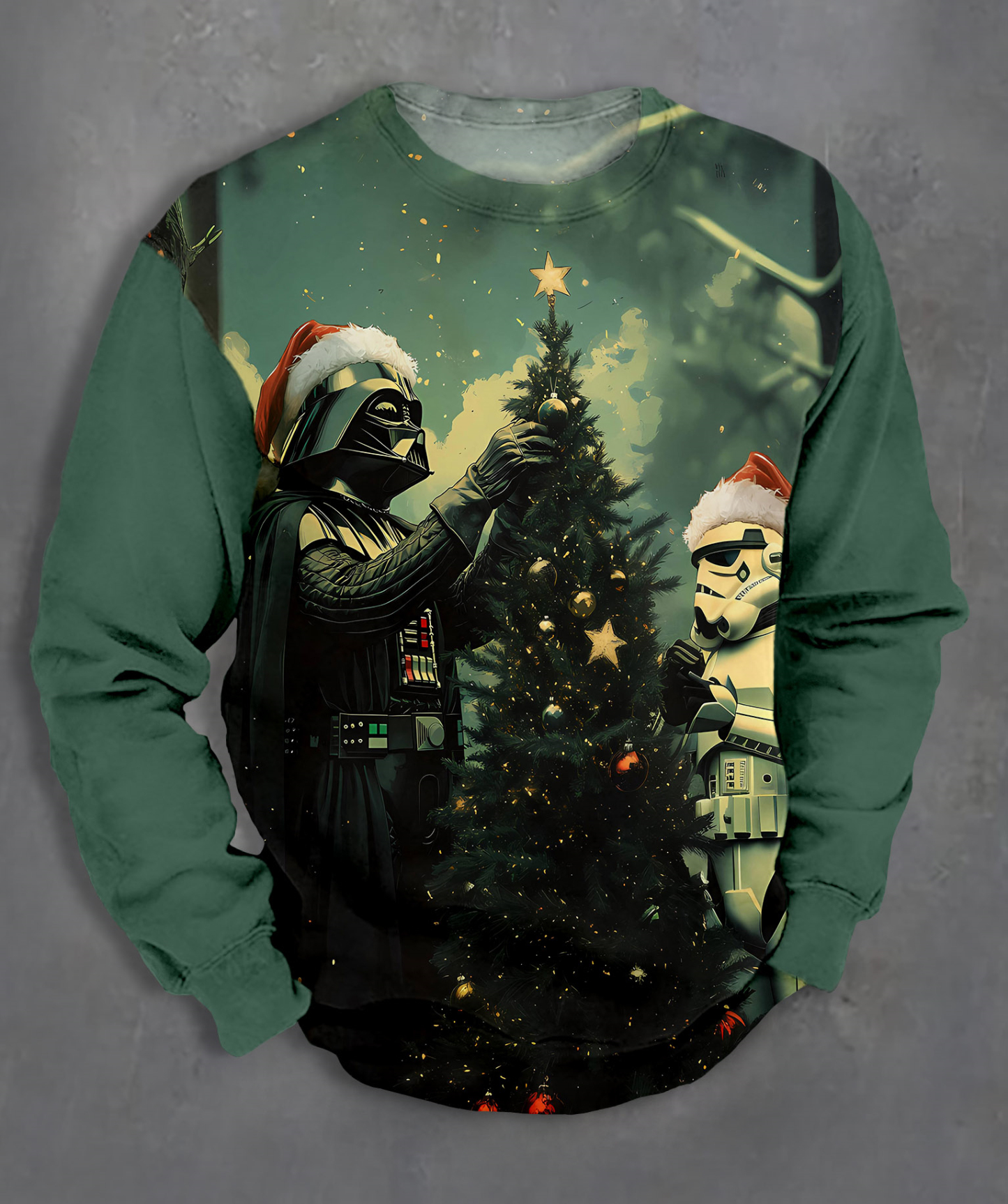 Men's Casual Classic Movie Graphic Long Sleeve Sweater