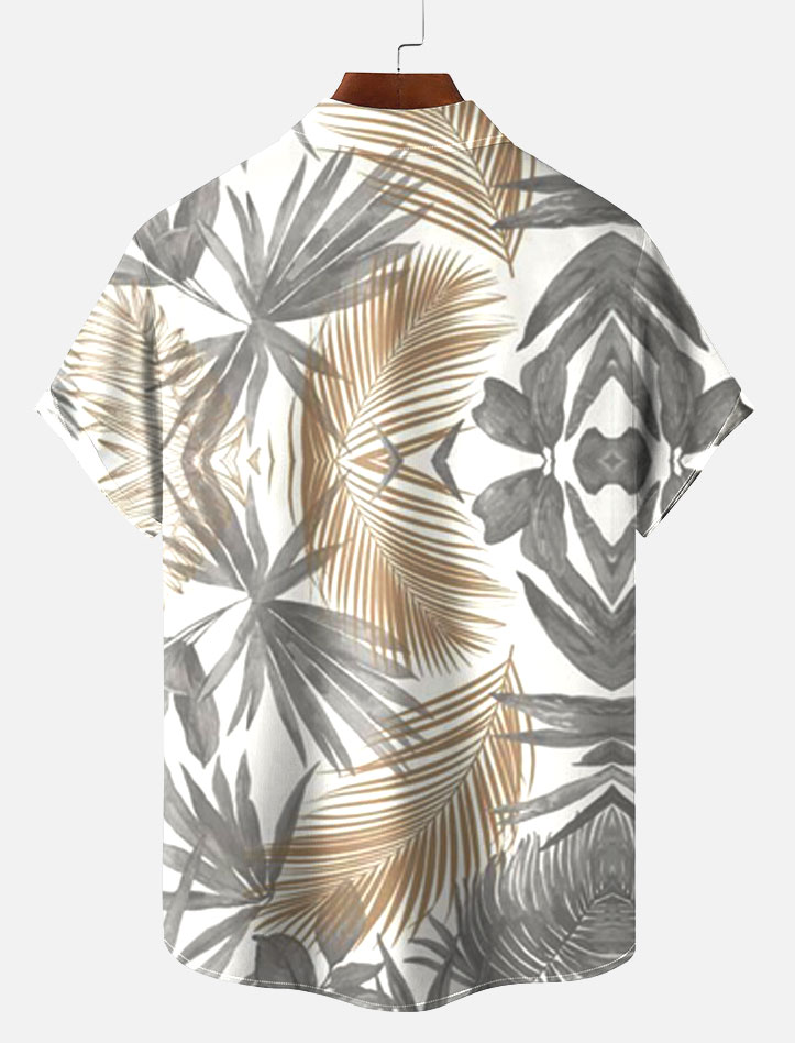 Men's Short Refreshing elegant hawaii Sleeve Shirt 