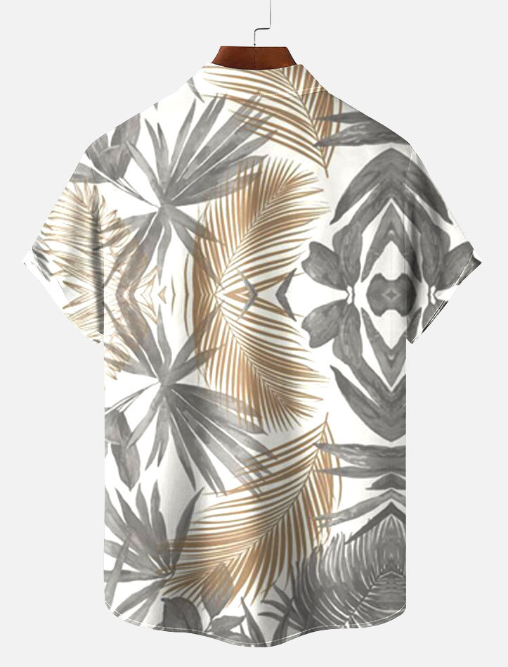 Men's Short Refreshing elegant hawaii Sleeve Shirt 