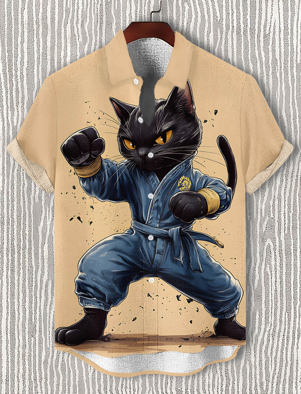 Men's Short Refreshing elegant hawaii Sleeve Shirt