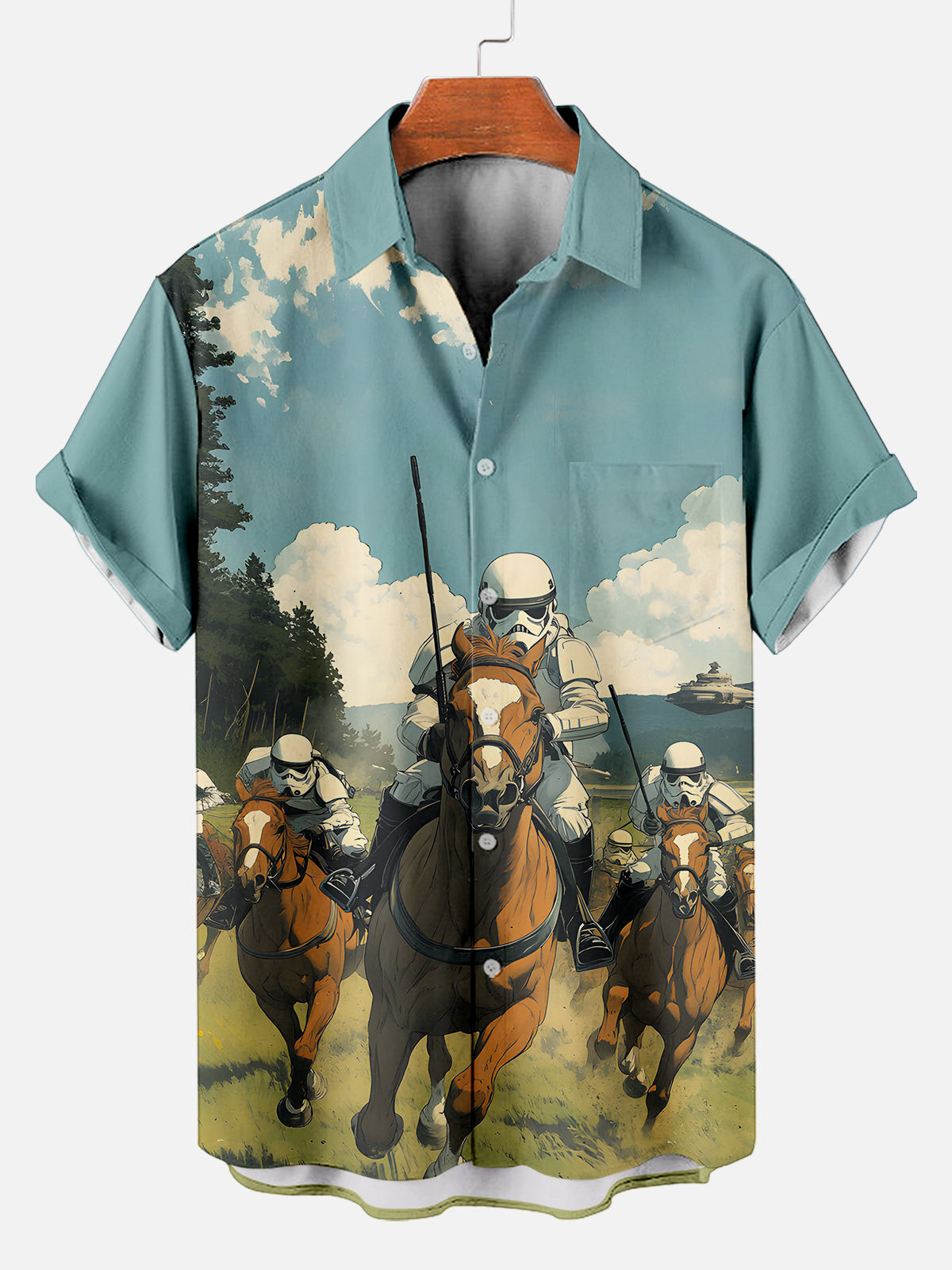 Men's Classic Movie Graphic Short Sleeve Shirt