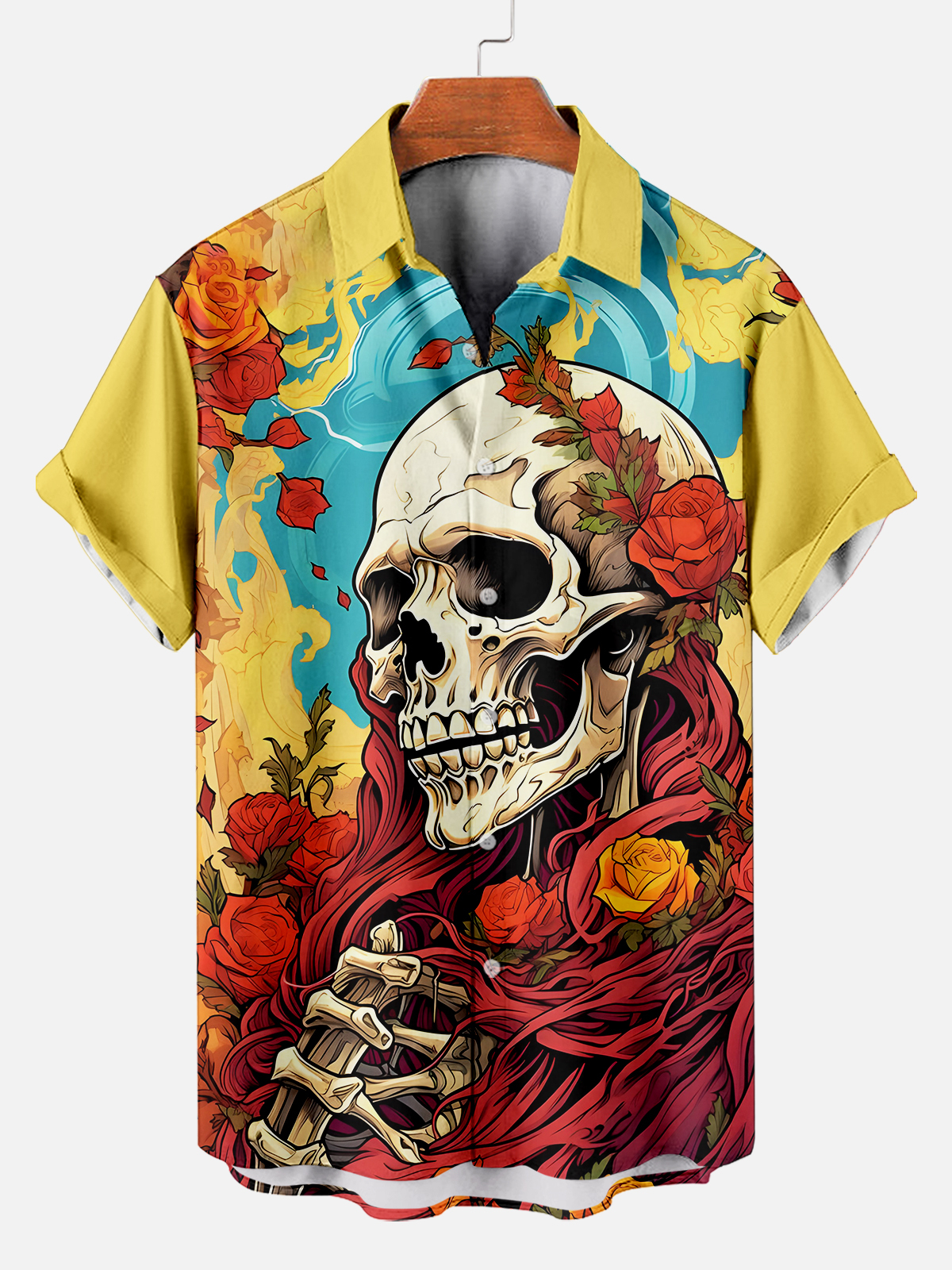 Men's Day of the Dead Graphic Short Sleeve Shirt