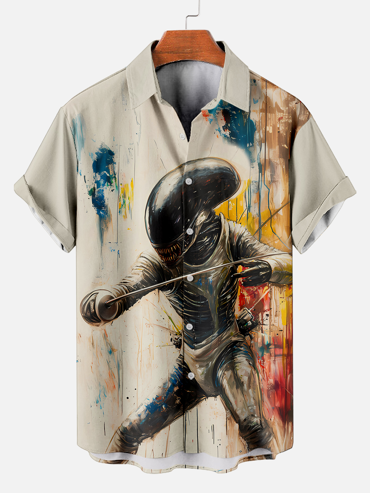 Men's Classic Movie Graphic Short Sleeve Shirt