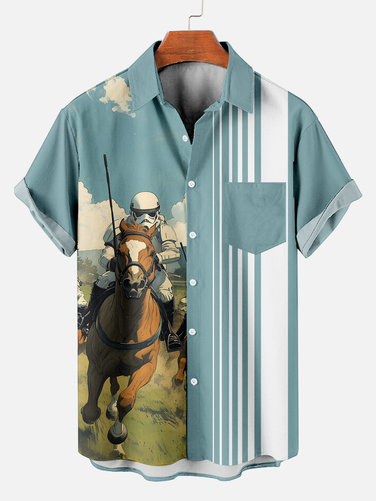 Men's Classic Movie Graphic Short Sleeve Shirt