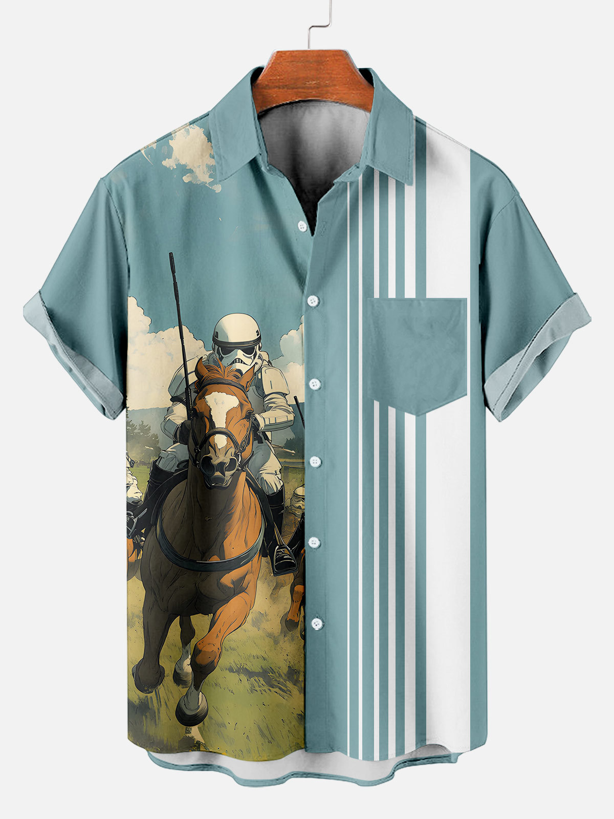 Men's Classic Movie Graphic Short Sleeve Shirt