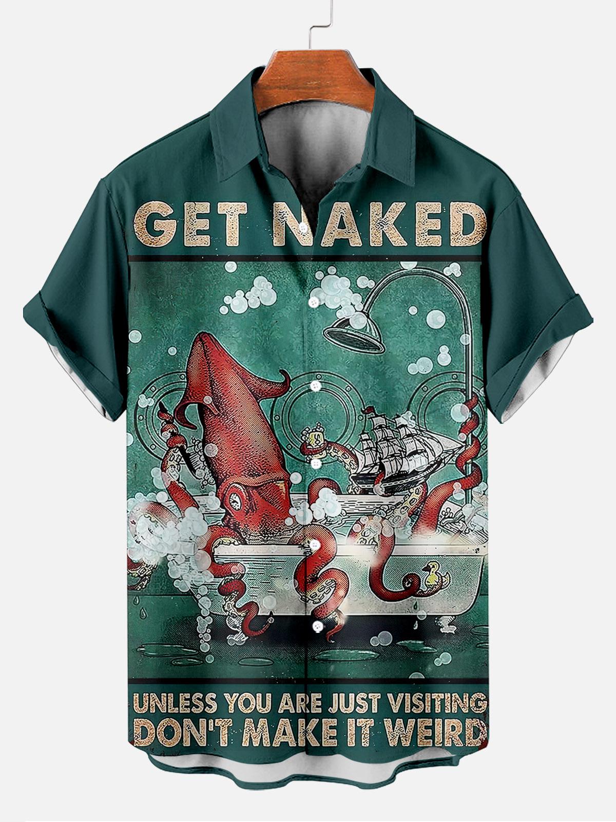 Vintage Magazine pattern short sleeved shirt