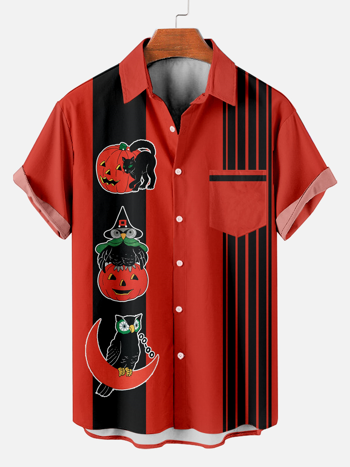 Men's Halloween Graphic Short Sleeve Shirt