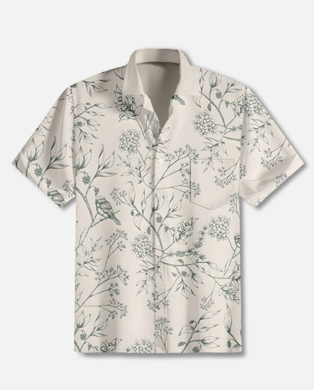 Men's Vintage Hawaiian Short Sleeve Shirt