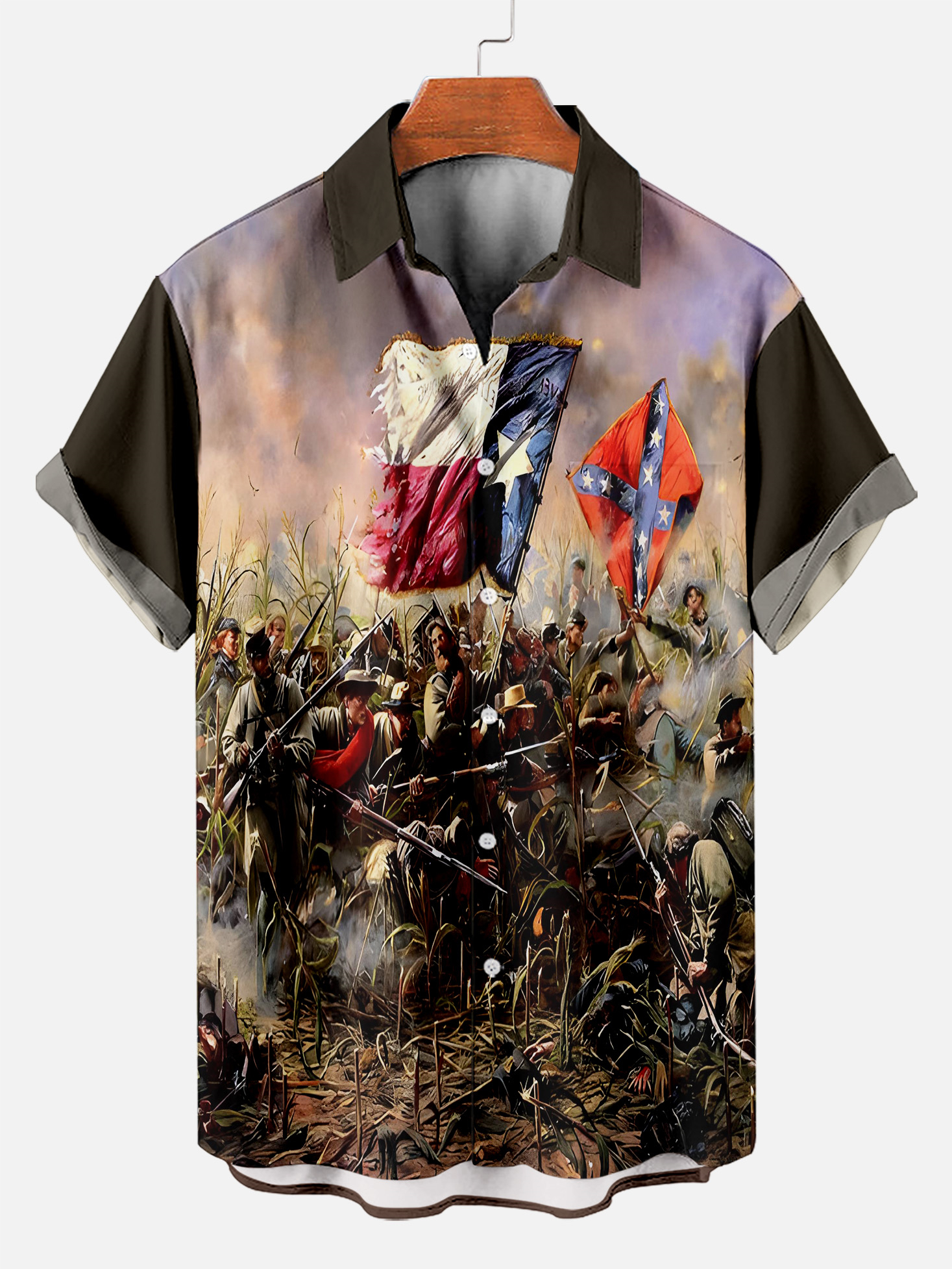 Men's Retro Graphic Short Sleeve Shirt