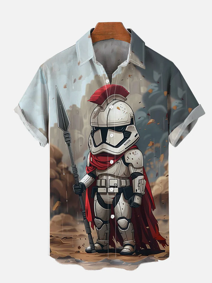 Character battle graphic short sleeve shirt