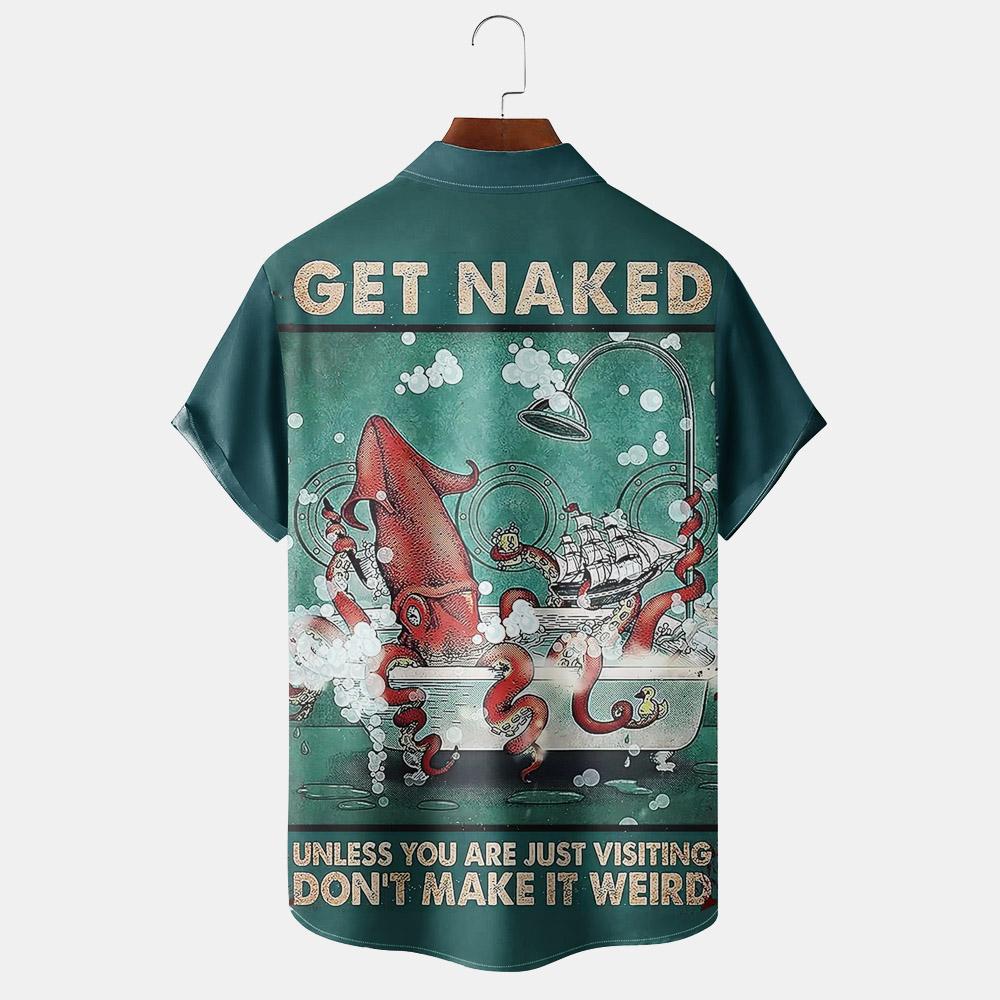 Vintage Magazine pattern short sleeved shirt