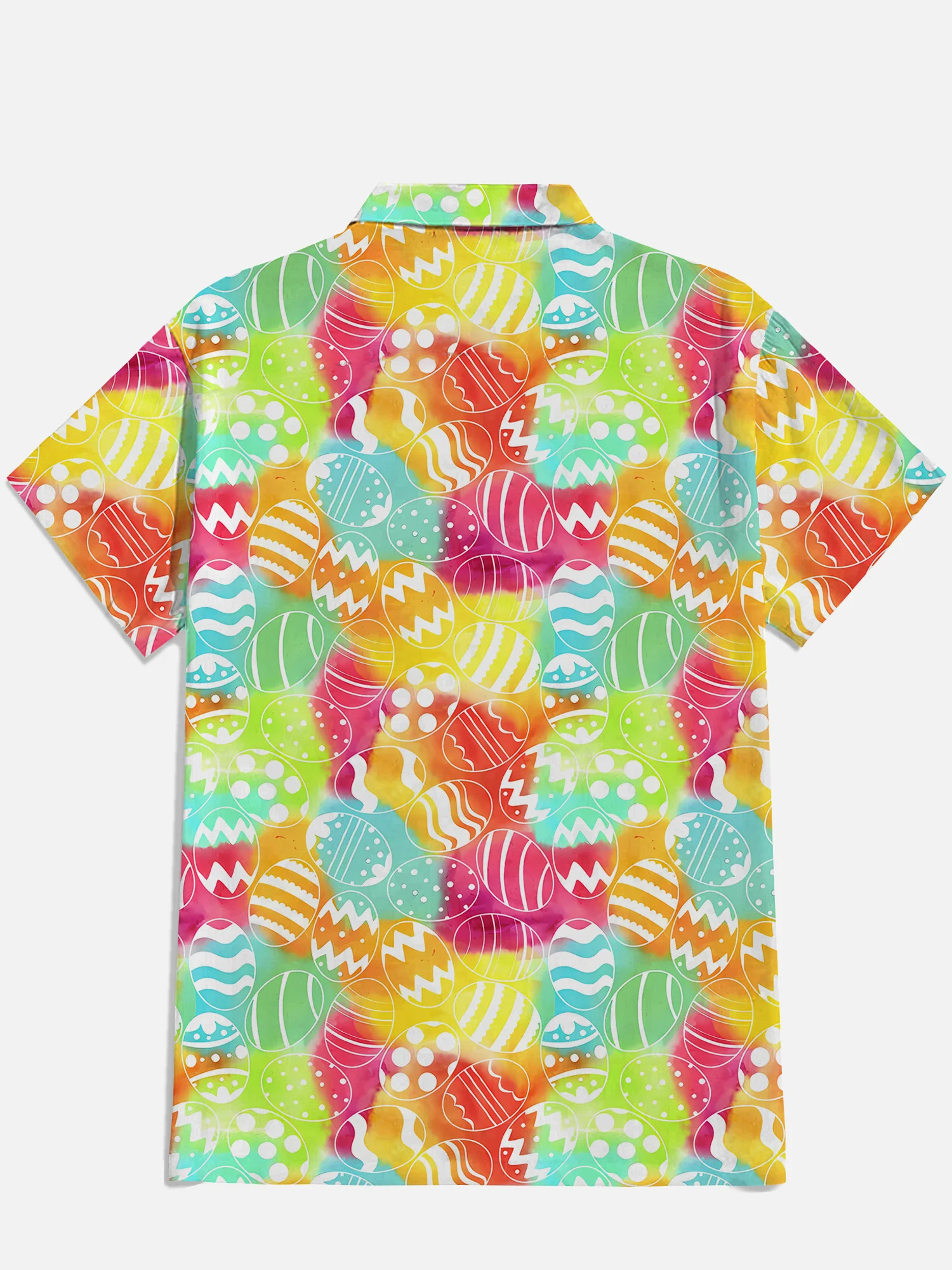 Men's Easter Print Short Sleeve Shirt