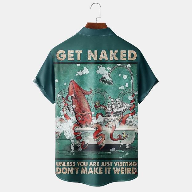 Vintage Magazine pattern short sleeved shirt