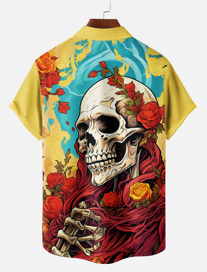 Men's Day of the Dead Graphic Short Sleeve Shirt