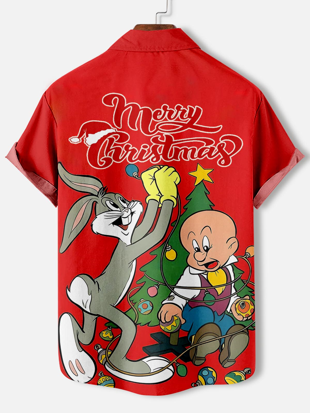 Men's Christmas Graphic Short Sleeve Shirt
