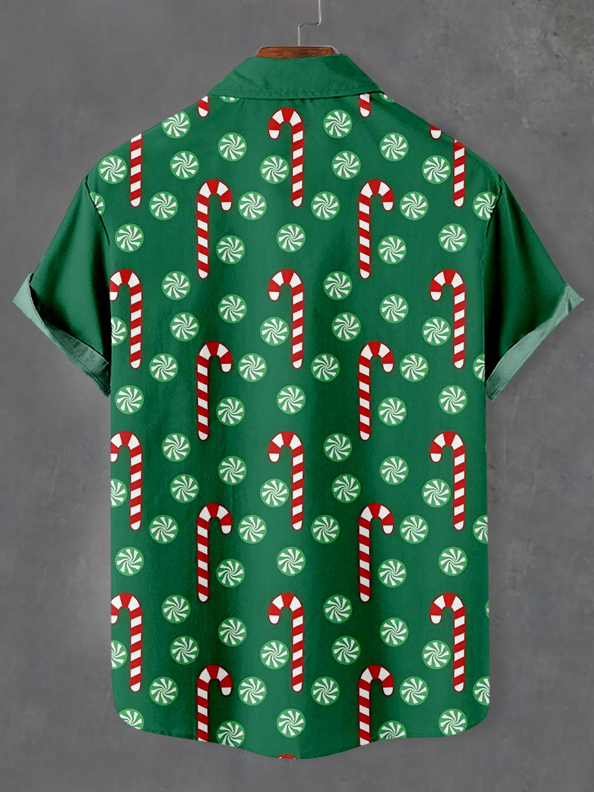 Men's Christmas Cartoon Graphic Short Sleeve Shirt