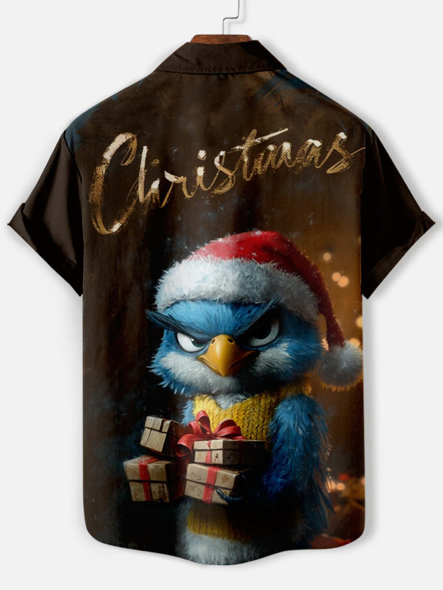 Men's Fun Cartoon Graphic Short Sleeve Shirt