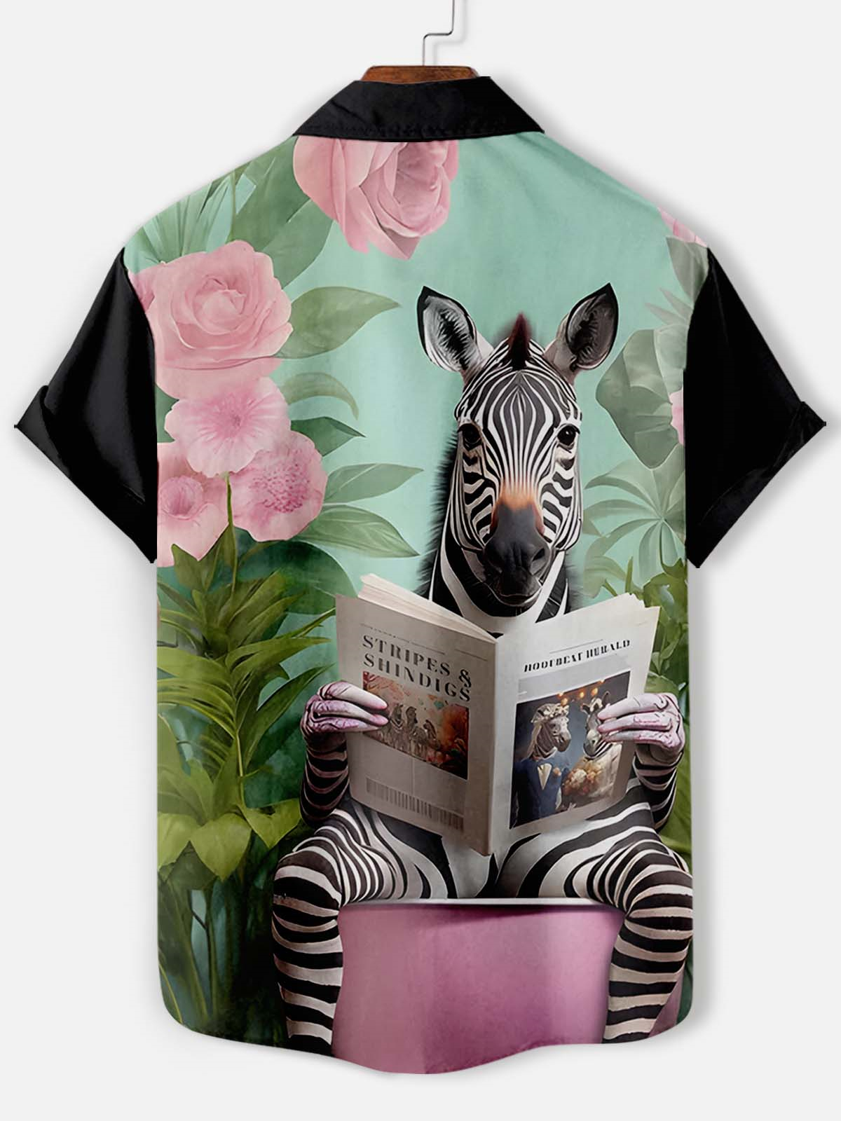 Men's Fun Animal Graphic Short Sleeve Shirt