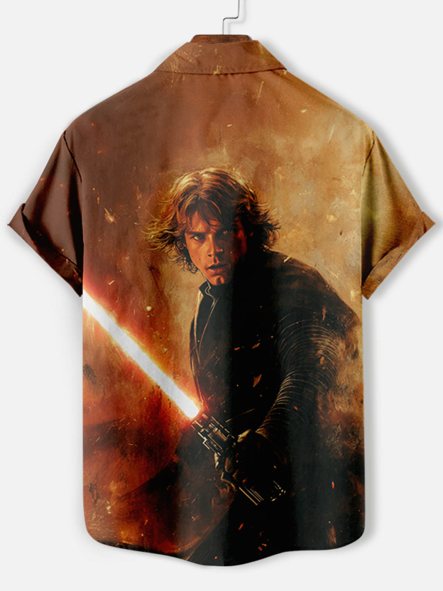 Men's Classic Movie Graphic Short Sleeve Shirt