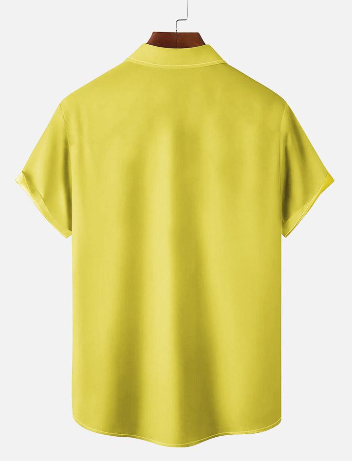 Classic Cartoon pattern short sleeved shirt