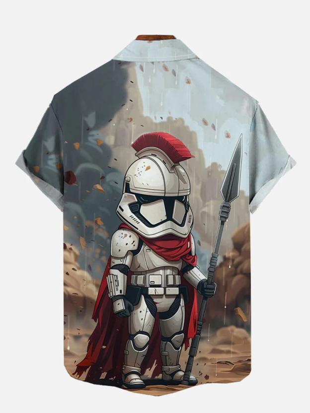 Character battle graphic short sleeve shirt