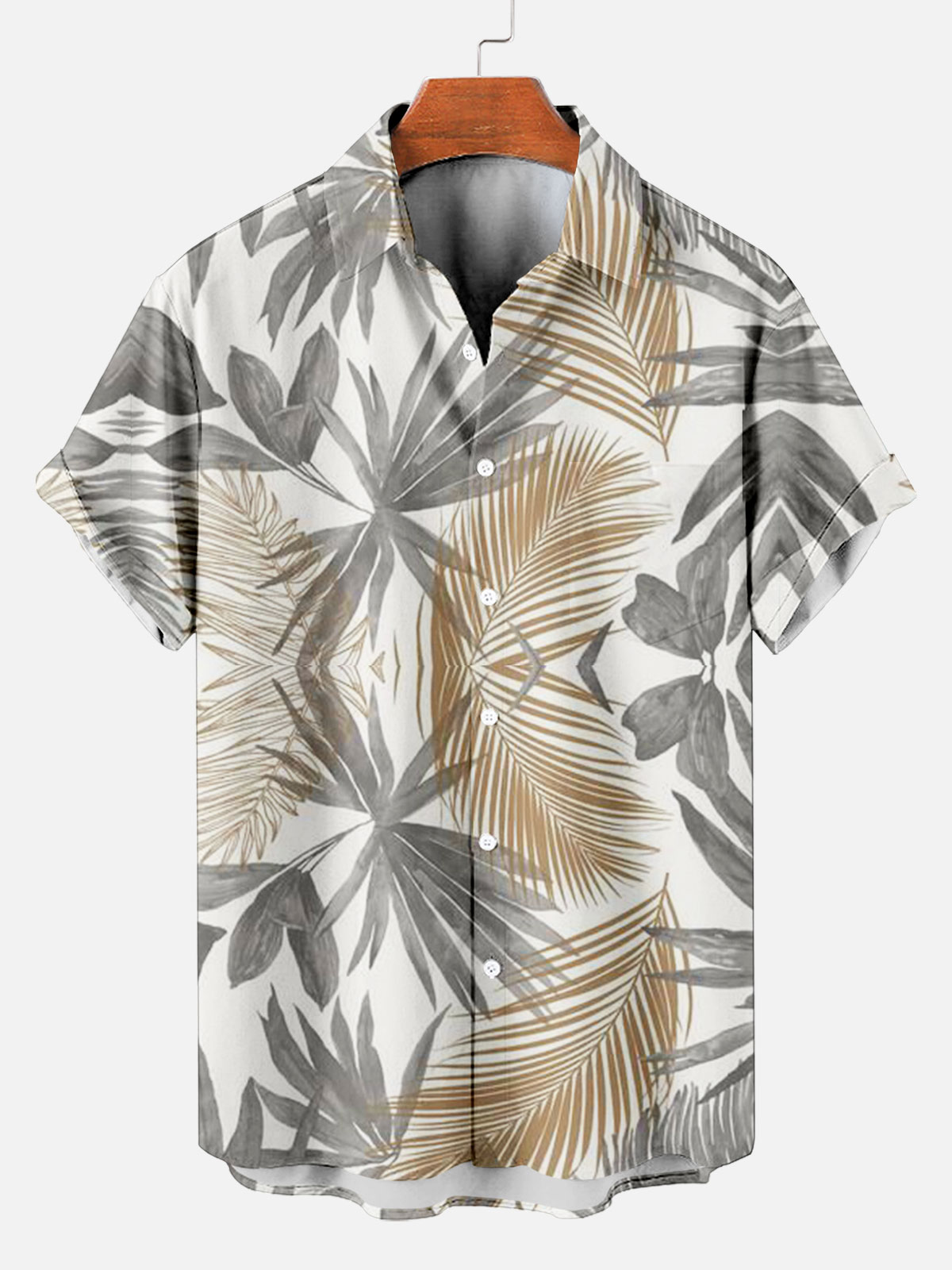 Men's Short Refreshing elegant hawaii Sleeve Shirt