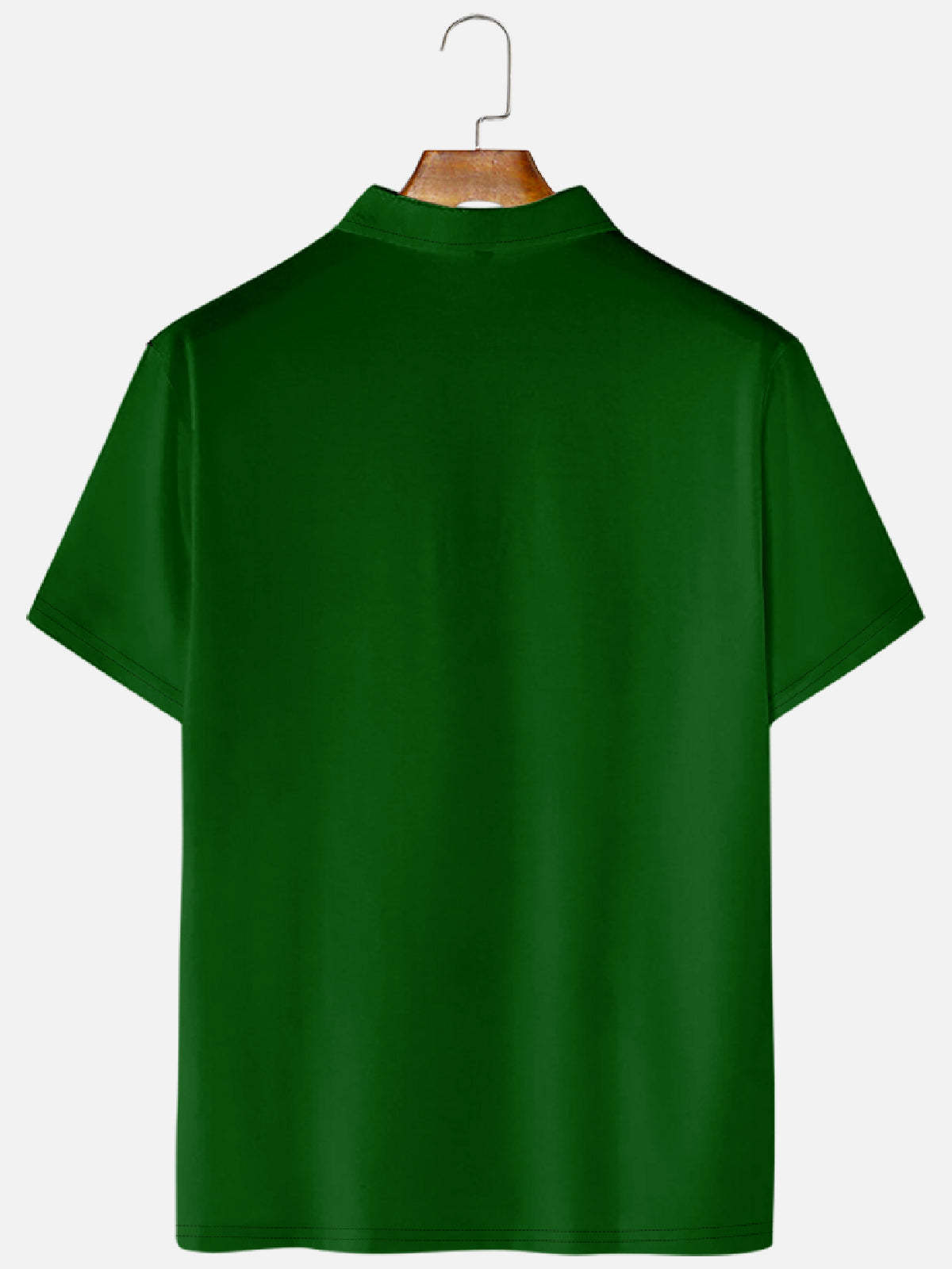 Men's Geometric Casino Print Casual Short Sleeve Hawaiian Bowling Polo Shirt