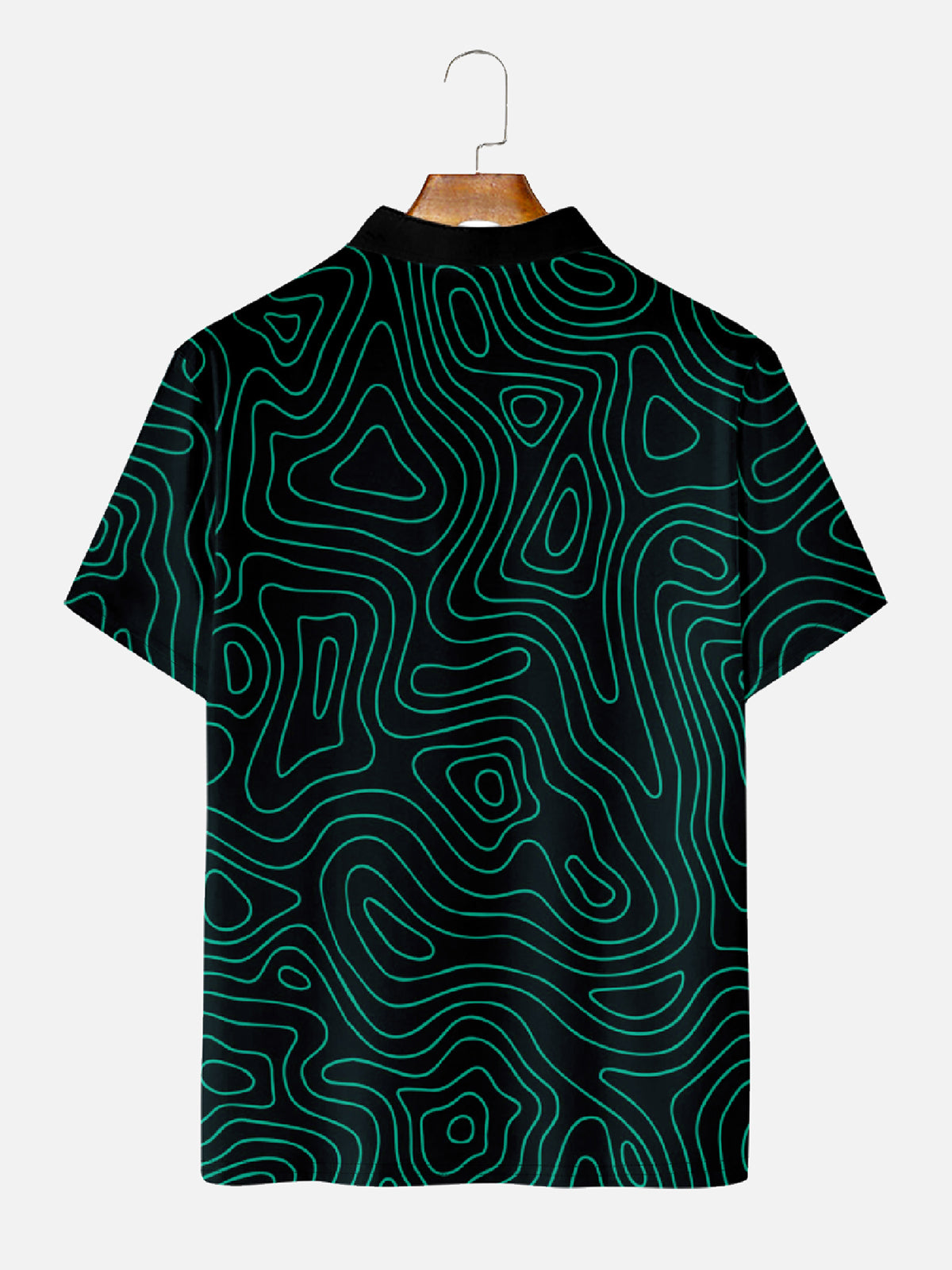 Men's Terrain Map Golf Champion Short Sleeve Polo Shirt