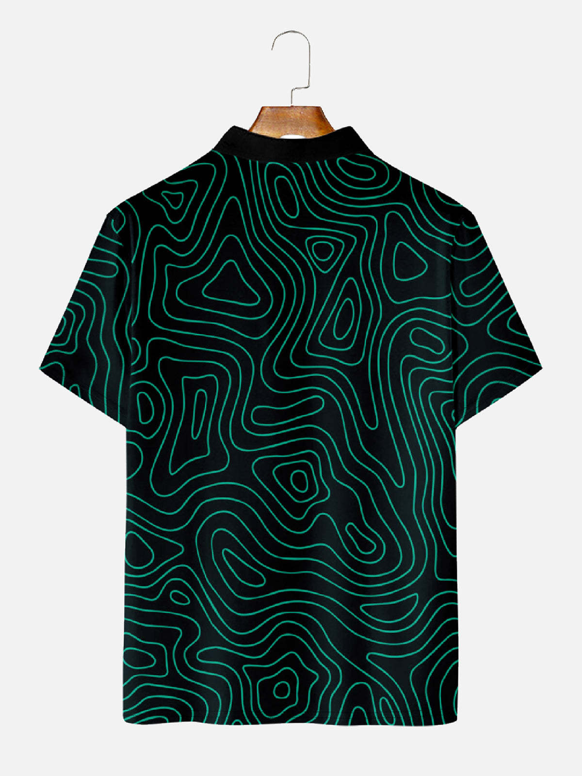 Men's Terrain Map Golf Champion Short Sleeve Polo Shirt