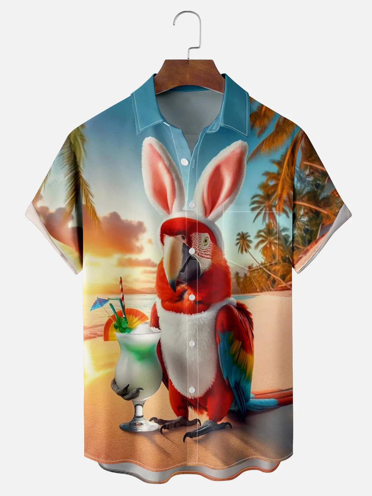 [Copy]Men's Classic Movie Godfather Animal Fun Graphic Short Sleeve Shirt