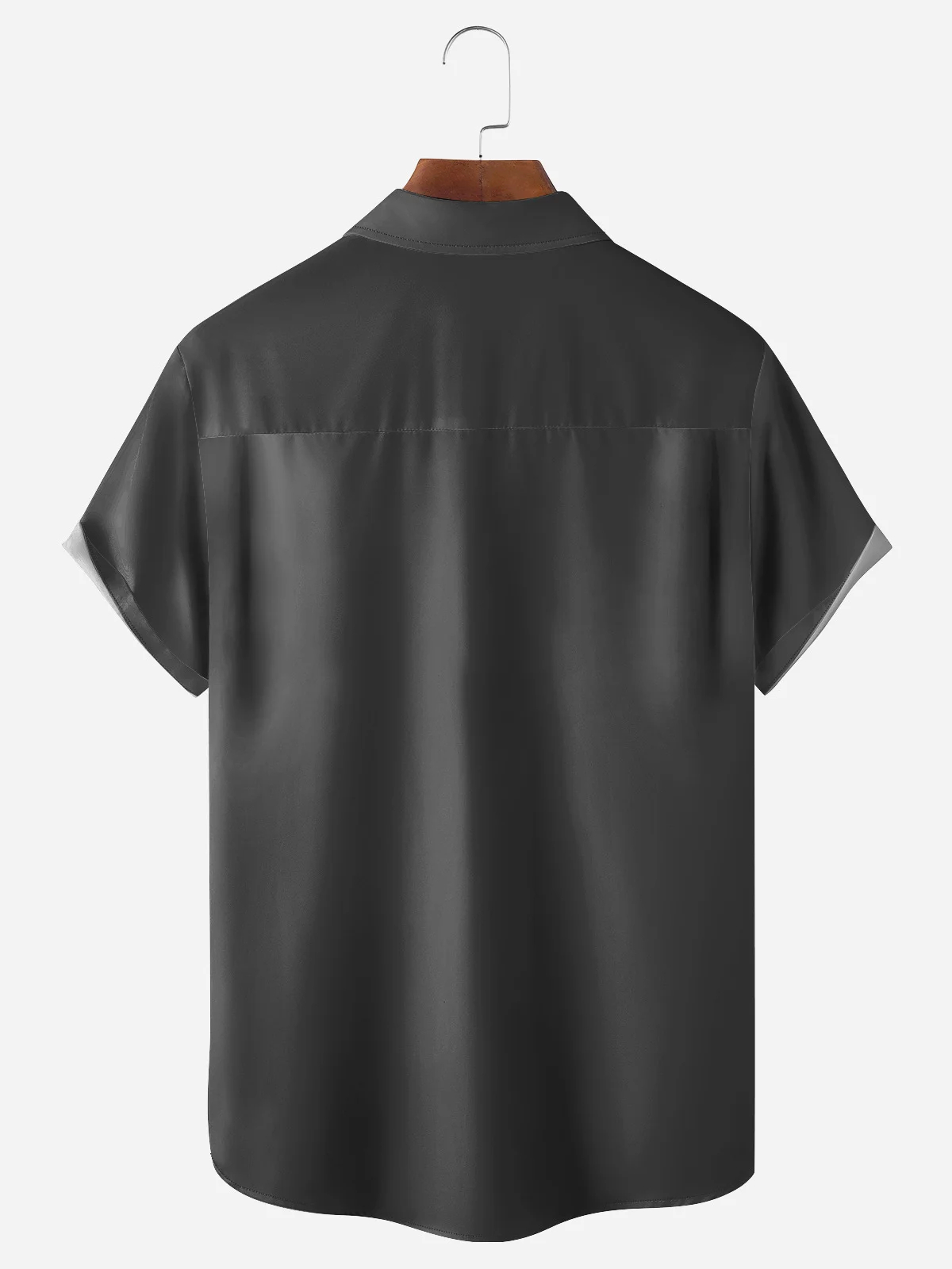 Men's Fun Duck Casual Short Sleeve Pocket Bowling Shirt