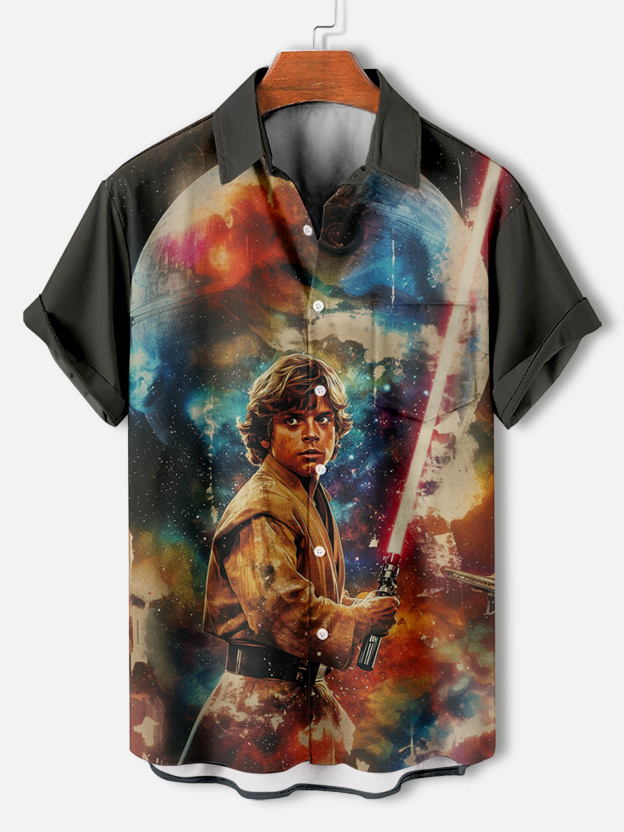 Men's Classic Movie Graphic Short Sleeve Shirt