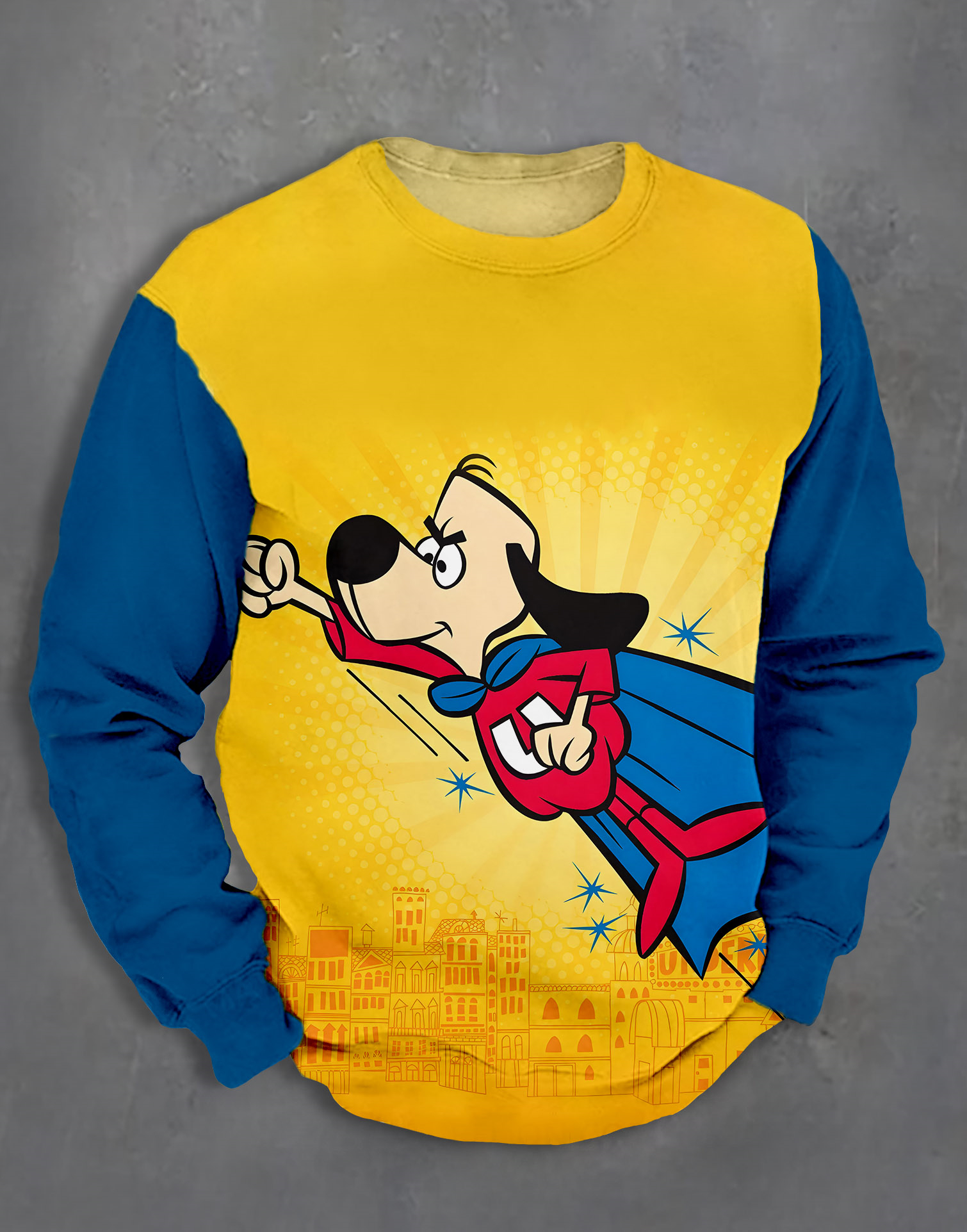 Men's Casual Classic Movie Graphic Long Sleeve Sweater