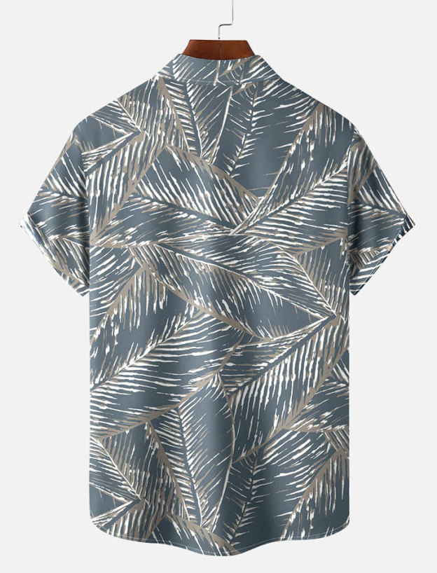 Men's Short Refreshing elegant hawaii Sleeve Shirt 